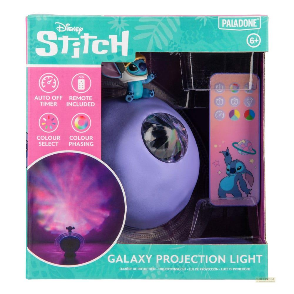 Lampka projekcyjna Disney Stitch Galaxy z pilotem i opcjami kolorów.