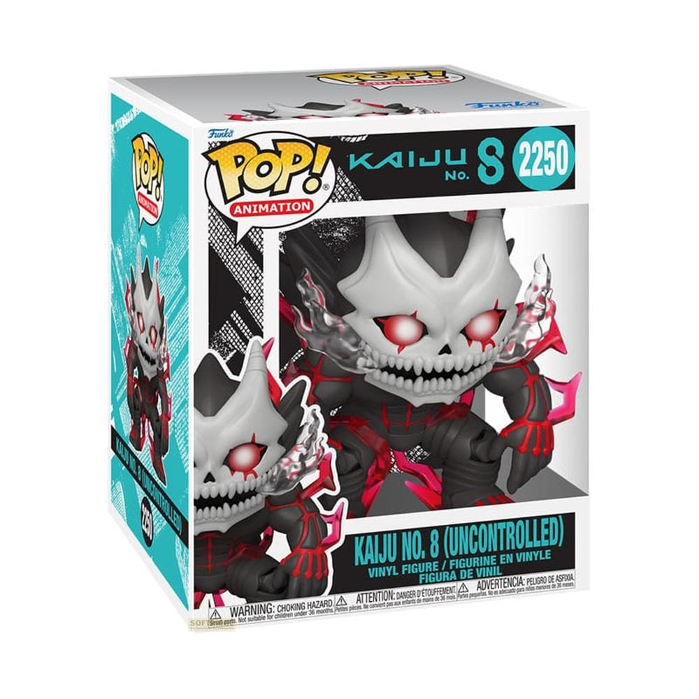 Figura de vinilo Funko Pop de Kaiju No. 8 (No Controlado) en su caja.