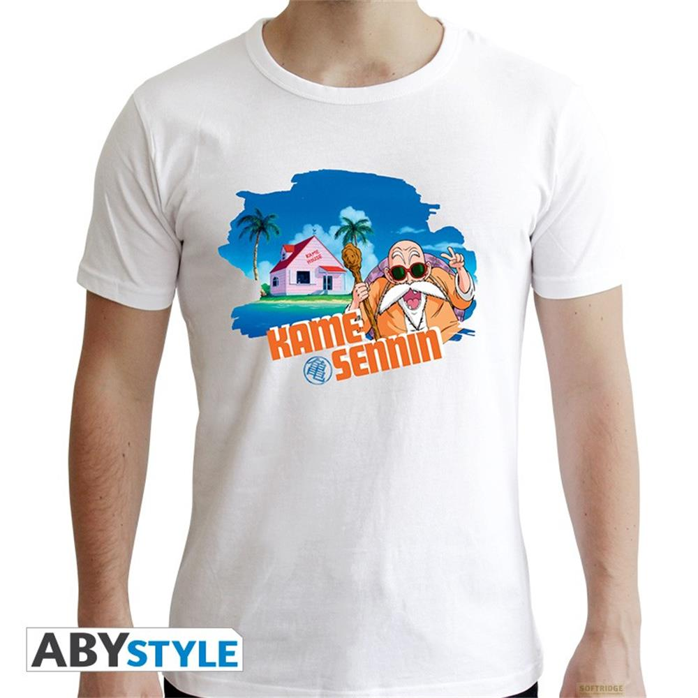 Muten Roshi mit Haus und Palmen, Schriftzug "Kame Sennin".