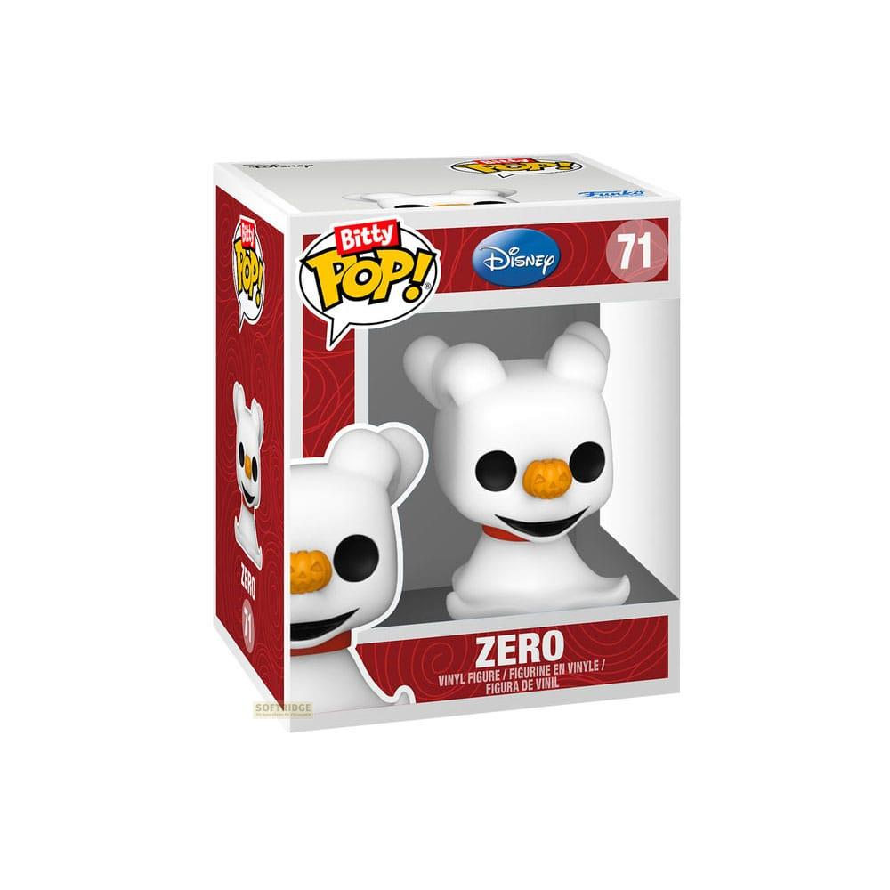 Weiße Zero-Figur von Funko Pop! im Karton mit Disney-Logo.