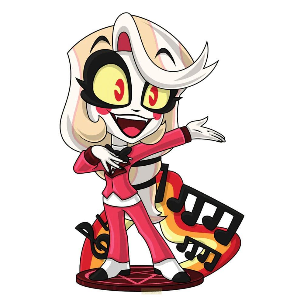 Un personaje de dibujos animados con traje rosa, pelo rubio y ojos amarillos.