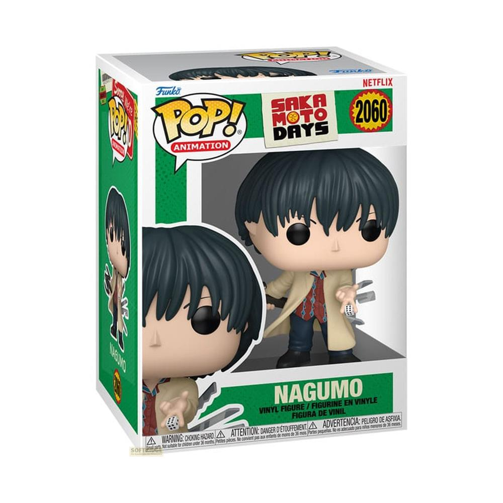 Figurine Funko Pop en vinyle de Nagumo de Sakamoto Days, édition Netflix.