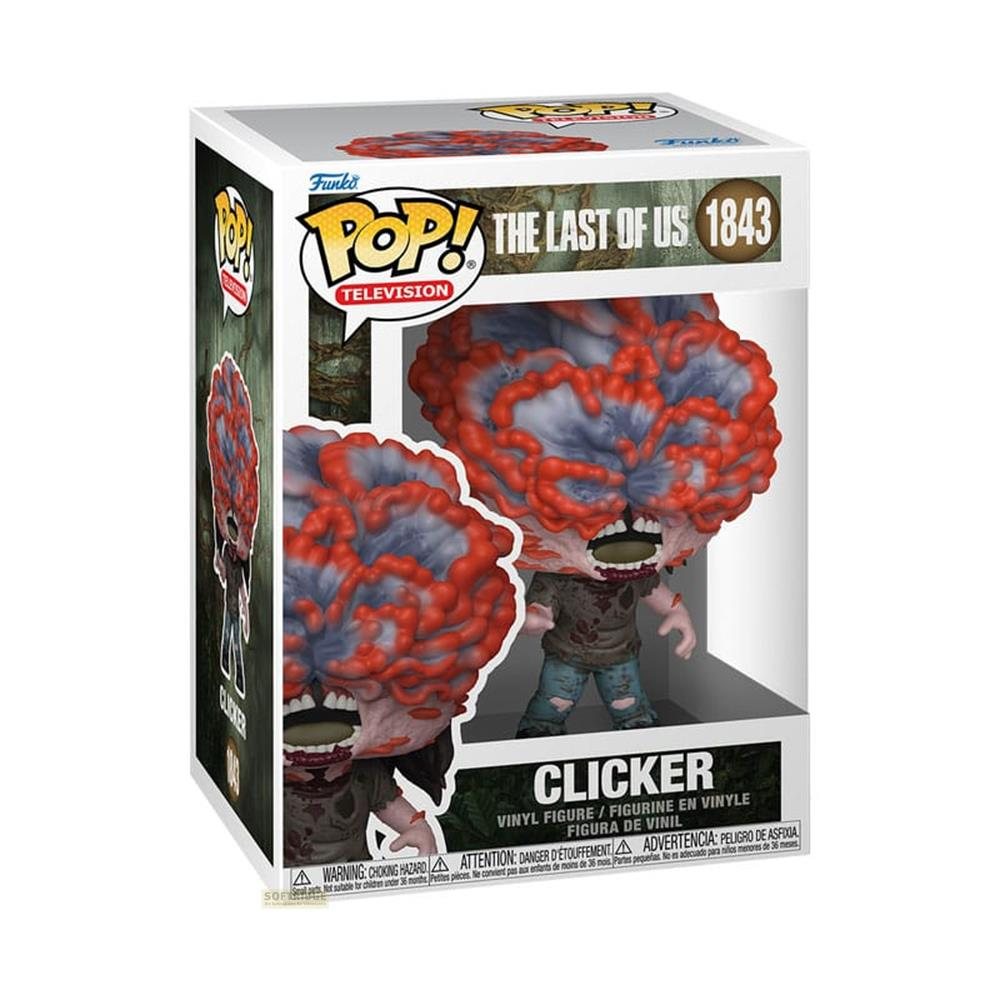 Figura de vinilo Funko Pop! de Clicker de The Last of Us en caja.