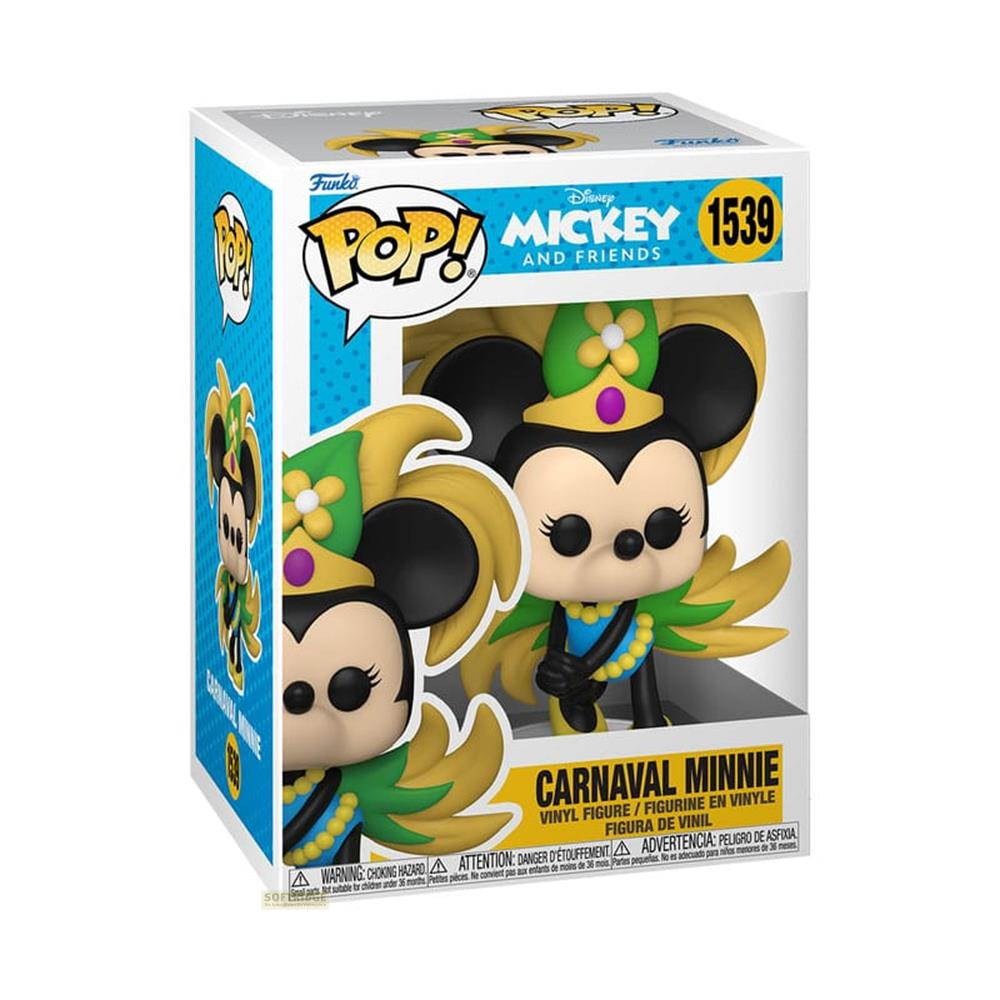 Figura de vinilo Funko Pop! Carnaval Minnie en caja con logo Disney.