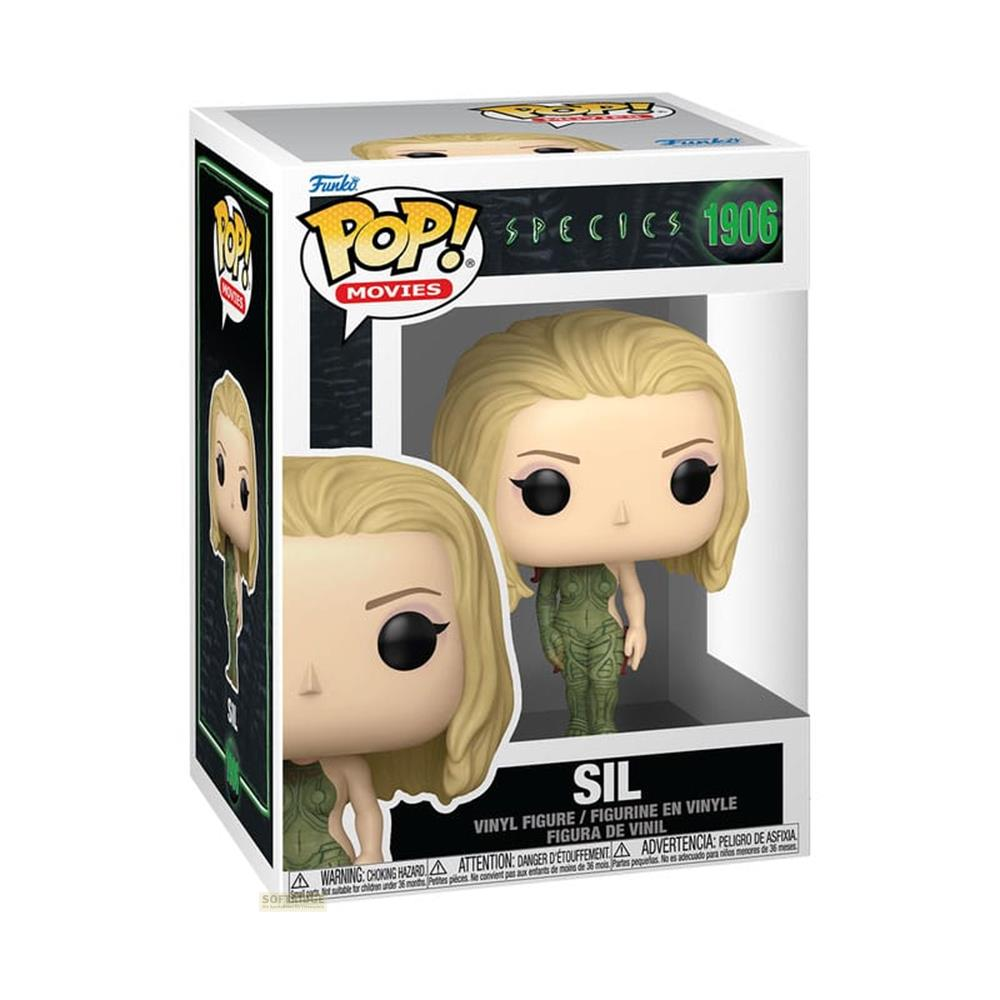Funko Pop!-Figur von Sil aus Species in der Verpackung.