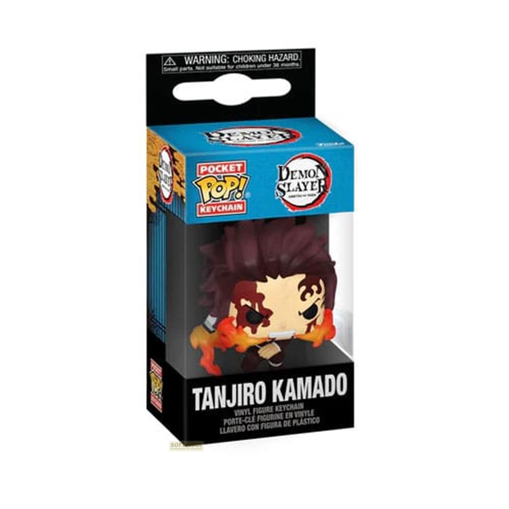 Llavero Funko Pop! Tanjiro Kamado en empaque, Demon Slayer.