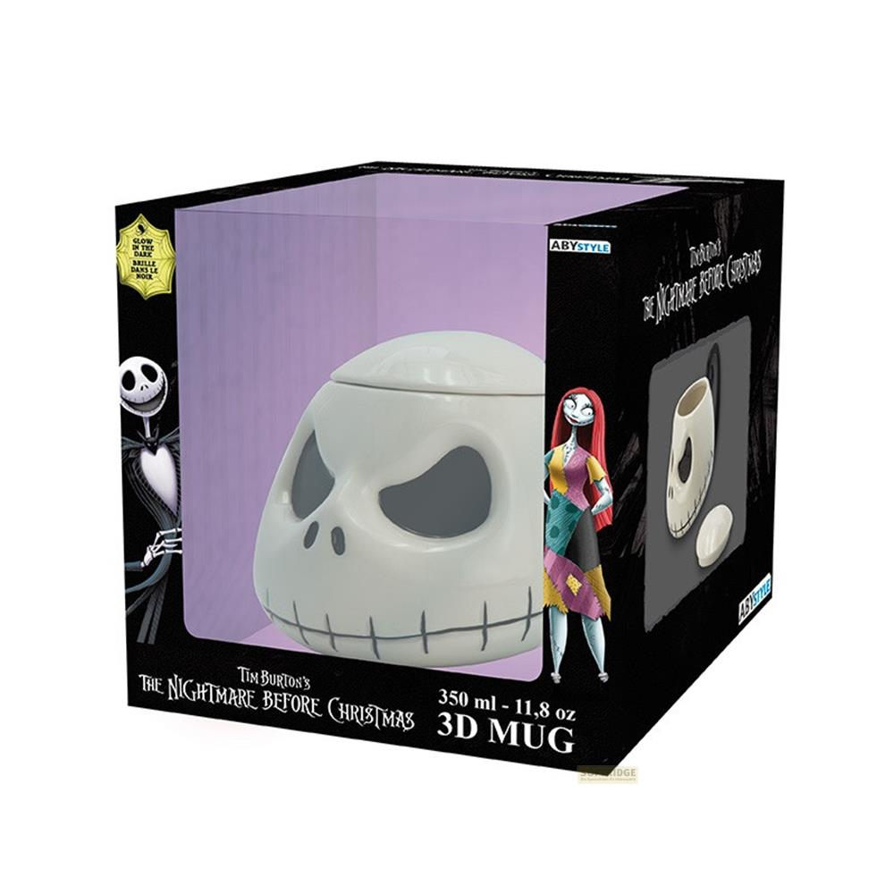 Taza 3D de Jack Skellington en caja con Sally y 