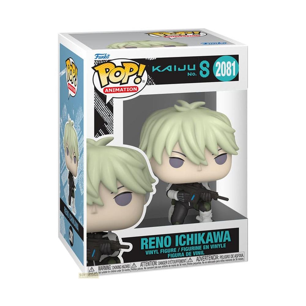 Funko Pop! Figur von Reno Ichikawa mit hellblondem Haar und Waffe.
