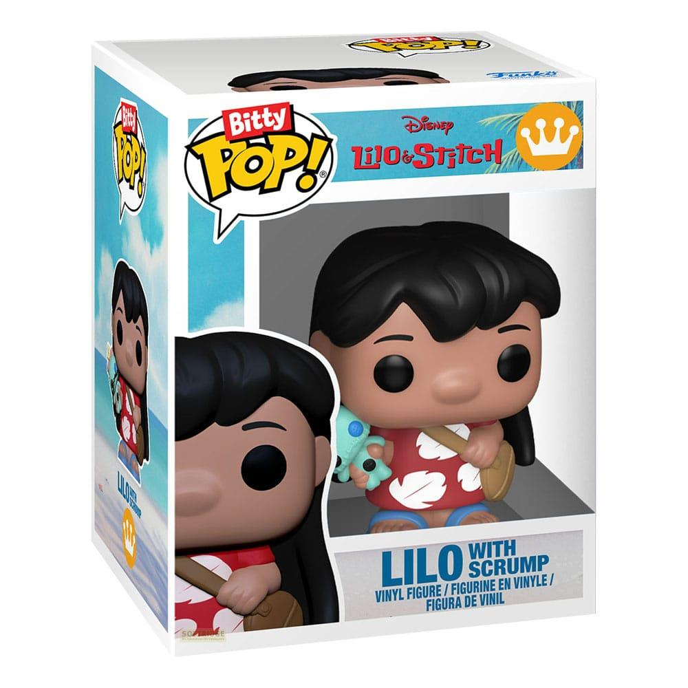 Figura Funko Pop Lilo con Scrump en caja temática de Disney Lilo & Stitch.