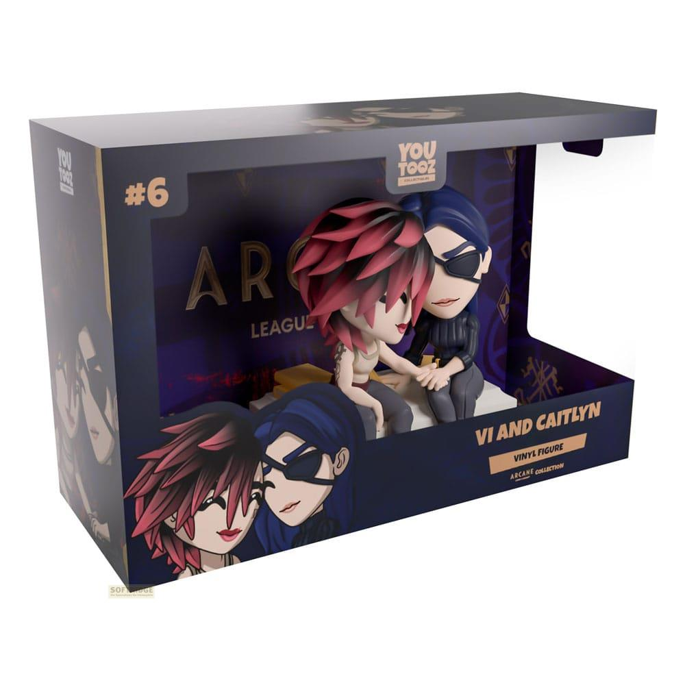 Arcane Vi und Caitlyn Vinylfiguren im Karton. #6, You Tooz Kollektion.