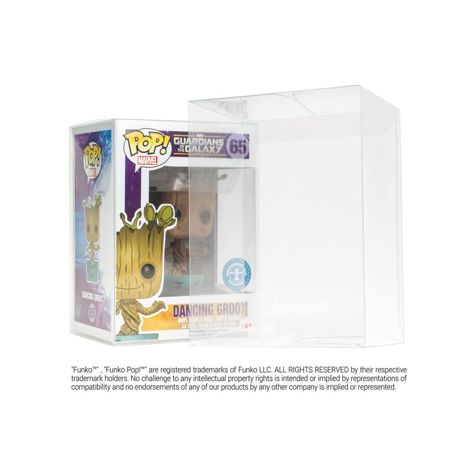 Funko Pop! Guardians of the Galaxy Dancing Groot Vinyl Figur in Schutzhülle.