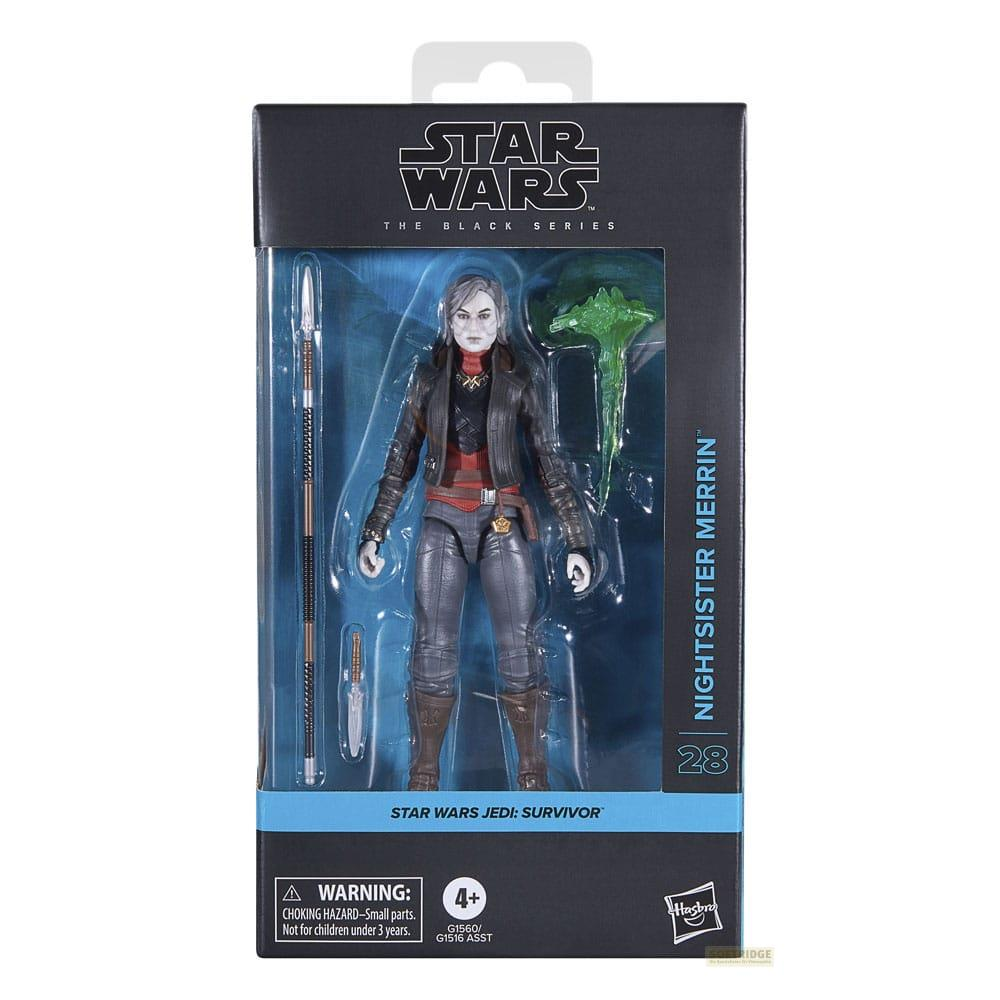 Figura de Star Wars Black Series de Nightsister Merrin, con accesorios.