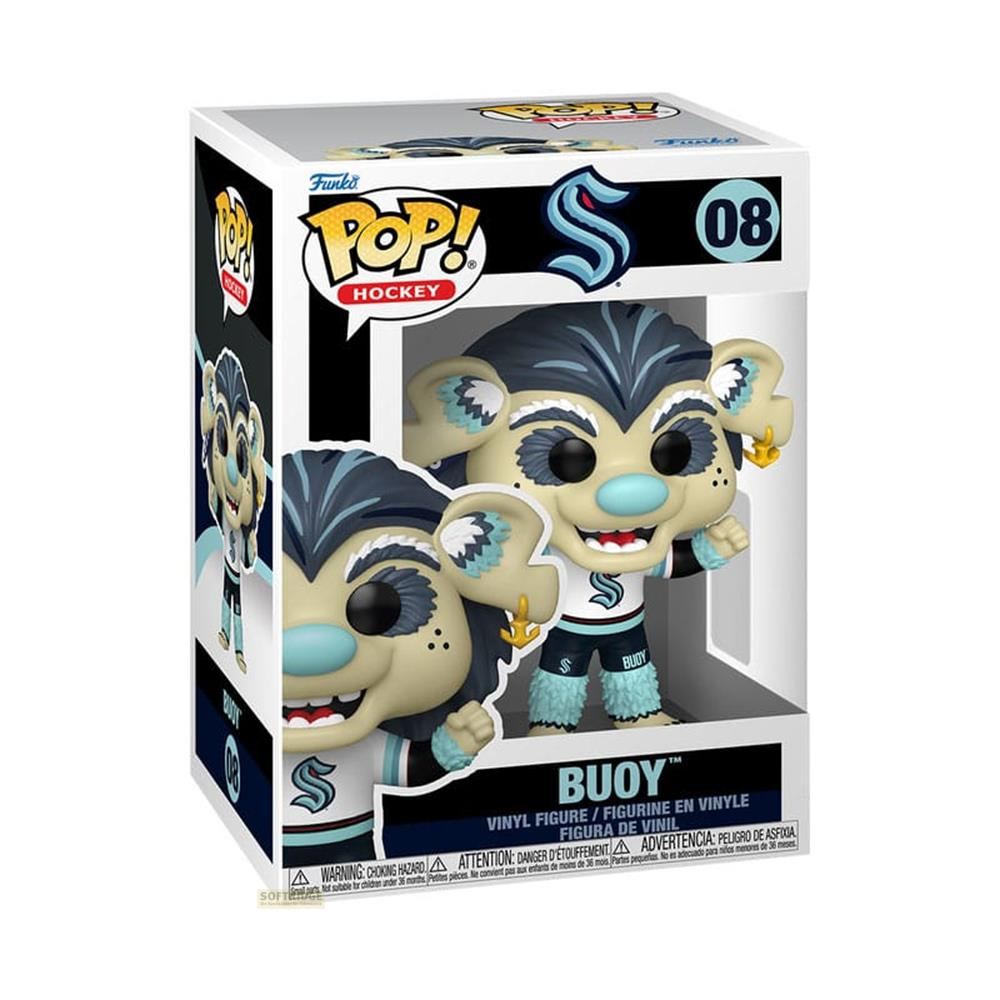 Funko Pop! Hockey-Figur Buoy in OVP. Ein pelziges Monster mit Anker-Schmuck.