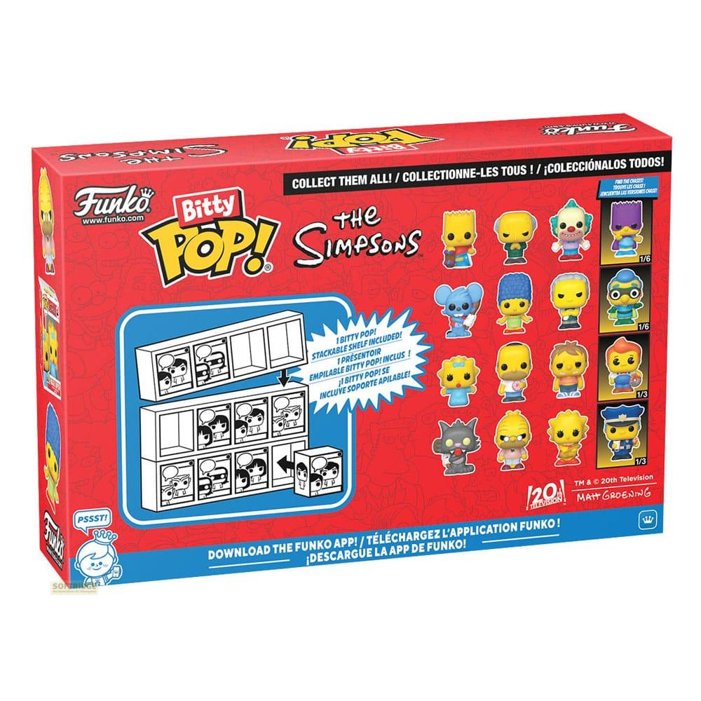 Caja Funko Bitty Pop! Los Simpson con figuras y estante. ¡Colecciónalos todos!