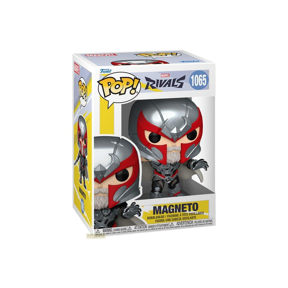 Funko Pop! Magneto-Figur in Schachtel, mit Silber- und Rothelm.