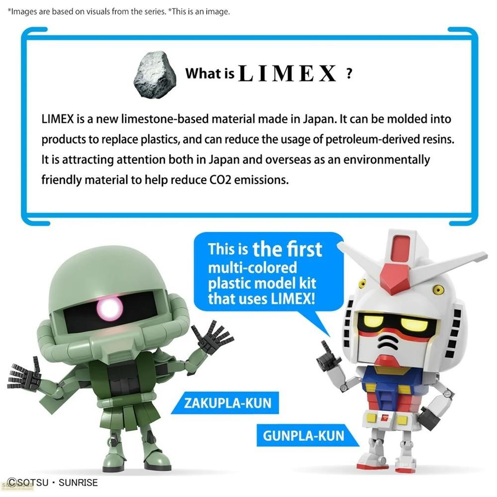 Grüner und weißer Roboter mit Text über LIMEX, ein neues Material.