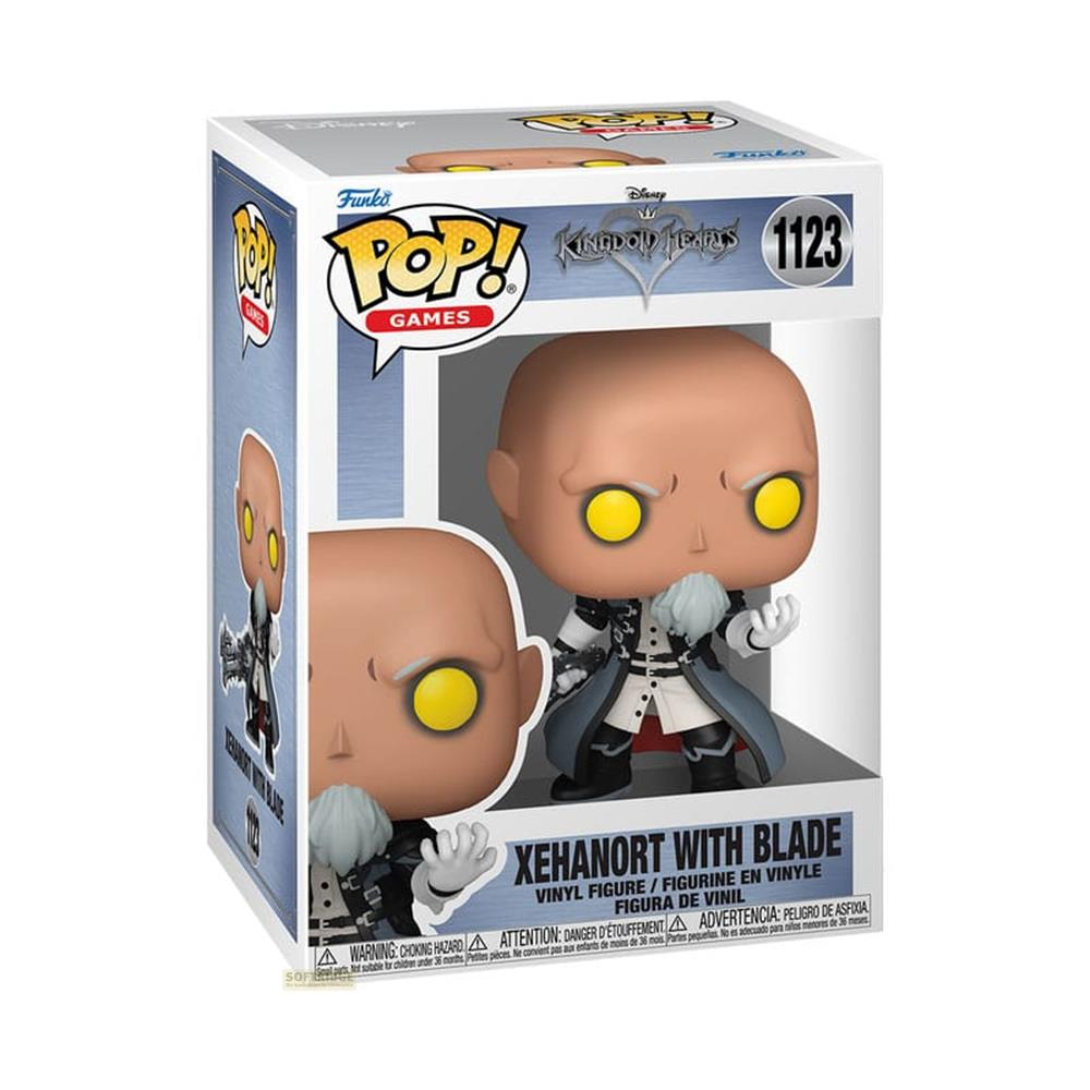Figura de vinilo Funko Pop! de Xehanort con espada de Kingdom Hearts.