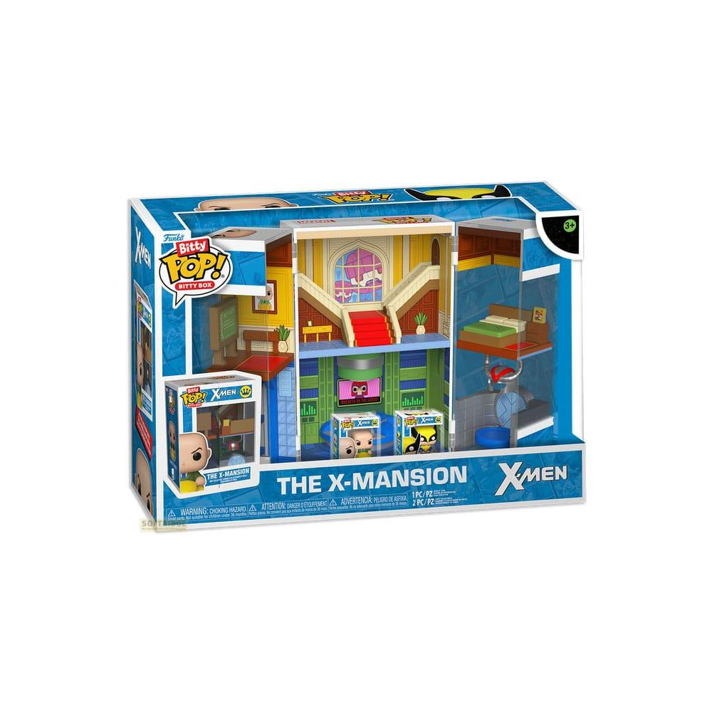 Funko Bitty Pop! X-Mansion Spielset mit Figuren und Möbeln.