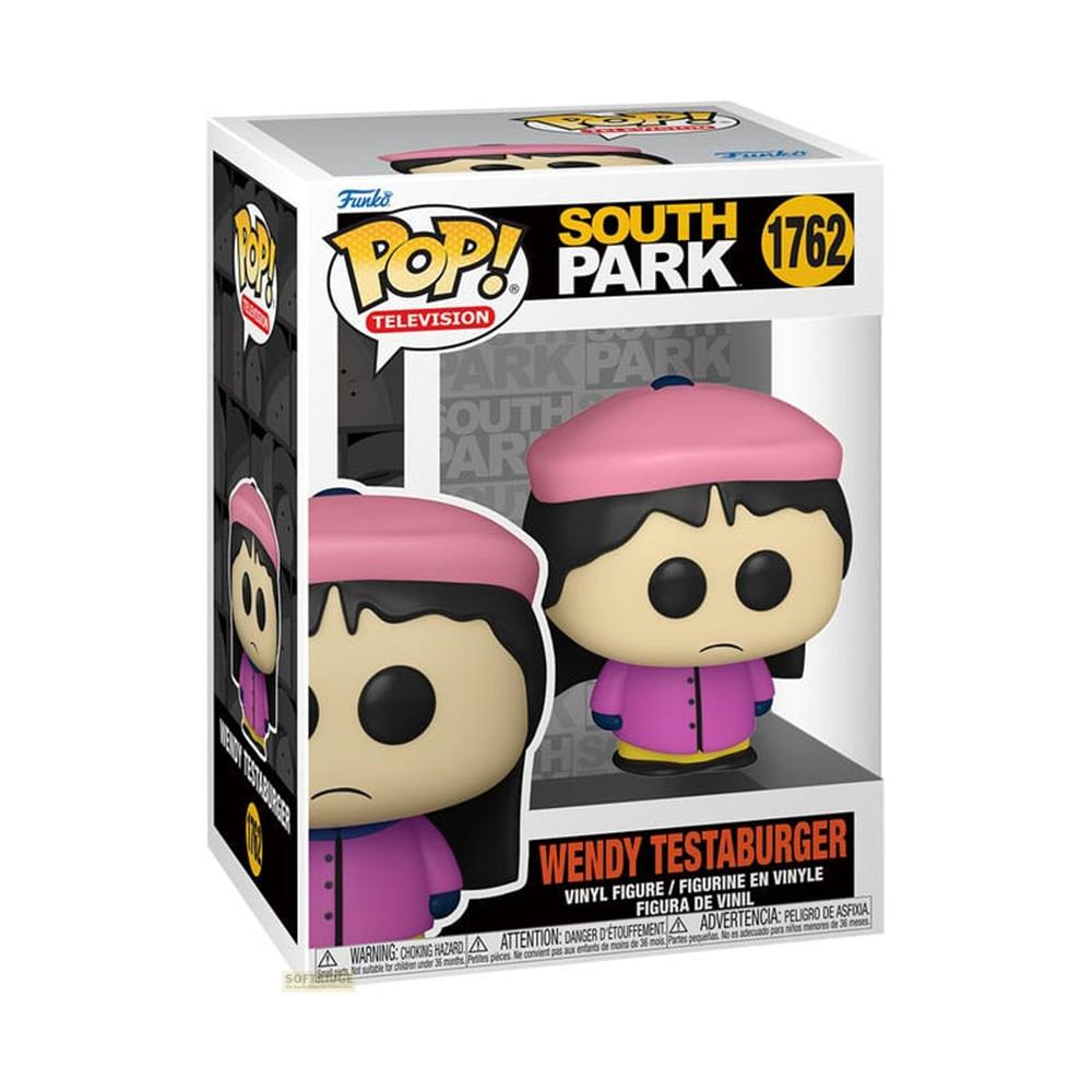 Funko Pop! Wendy Testaburger Figur aus South Park im Karton.