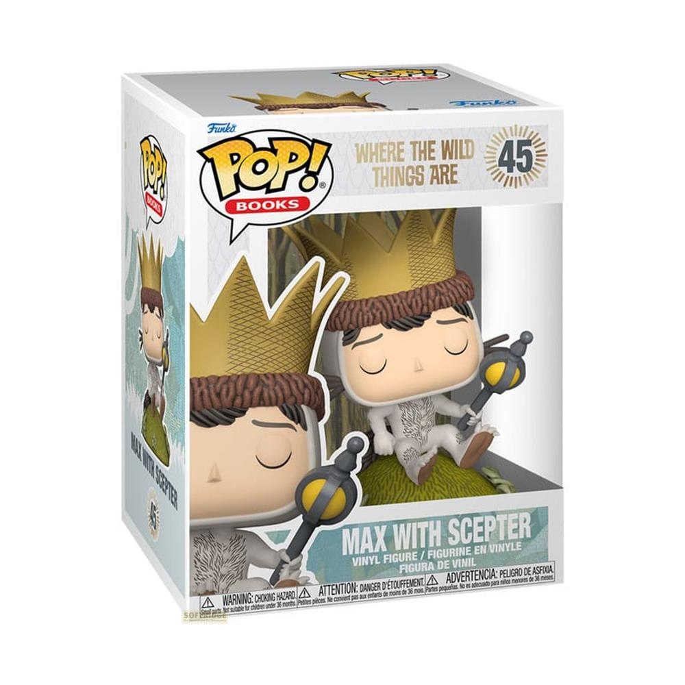 Figura de vinilo Funko POP de Max con Cetro de 'Where the Wild Things Are'.