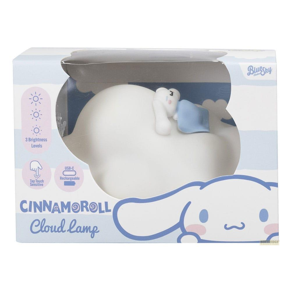 Cinnamoroll Wolkenlampe in Verpackung, mit 3 Helligkeitsstufen, USB-C wiederaufladbar.