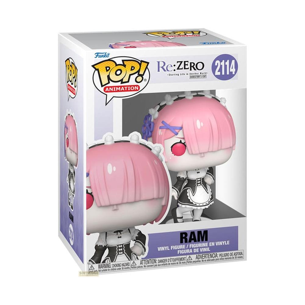 Funko Pop! Vinyl Figur von Ram aus Re:Zero, im Fensterkarton.