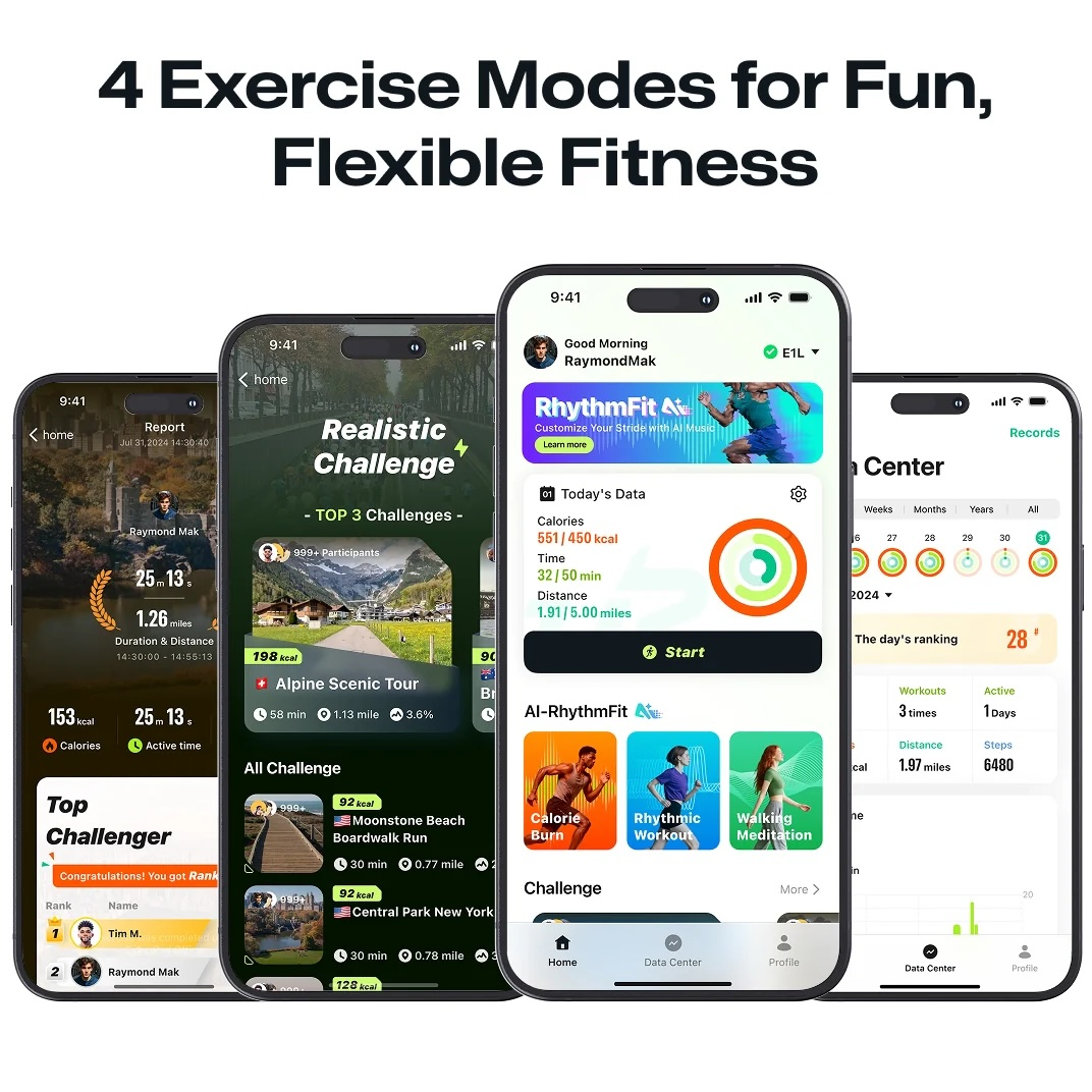 Cztery aplikacje fitness na iPhone'ach: bieganie, wyzwania, dane i więcej.