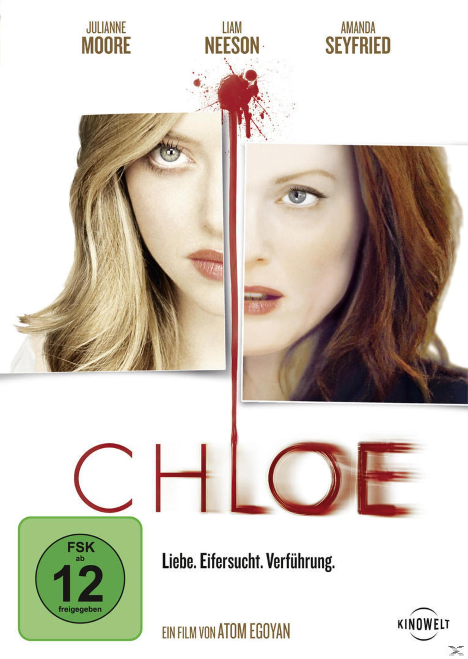 Filmplakat "Chloe" mit Julianne Moore, Liam Neeson, Amanda Seyfried.