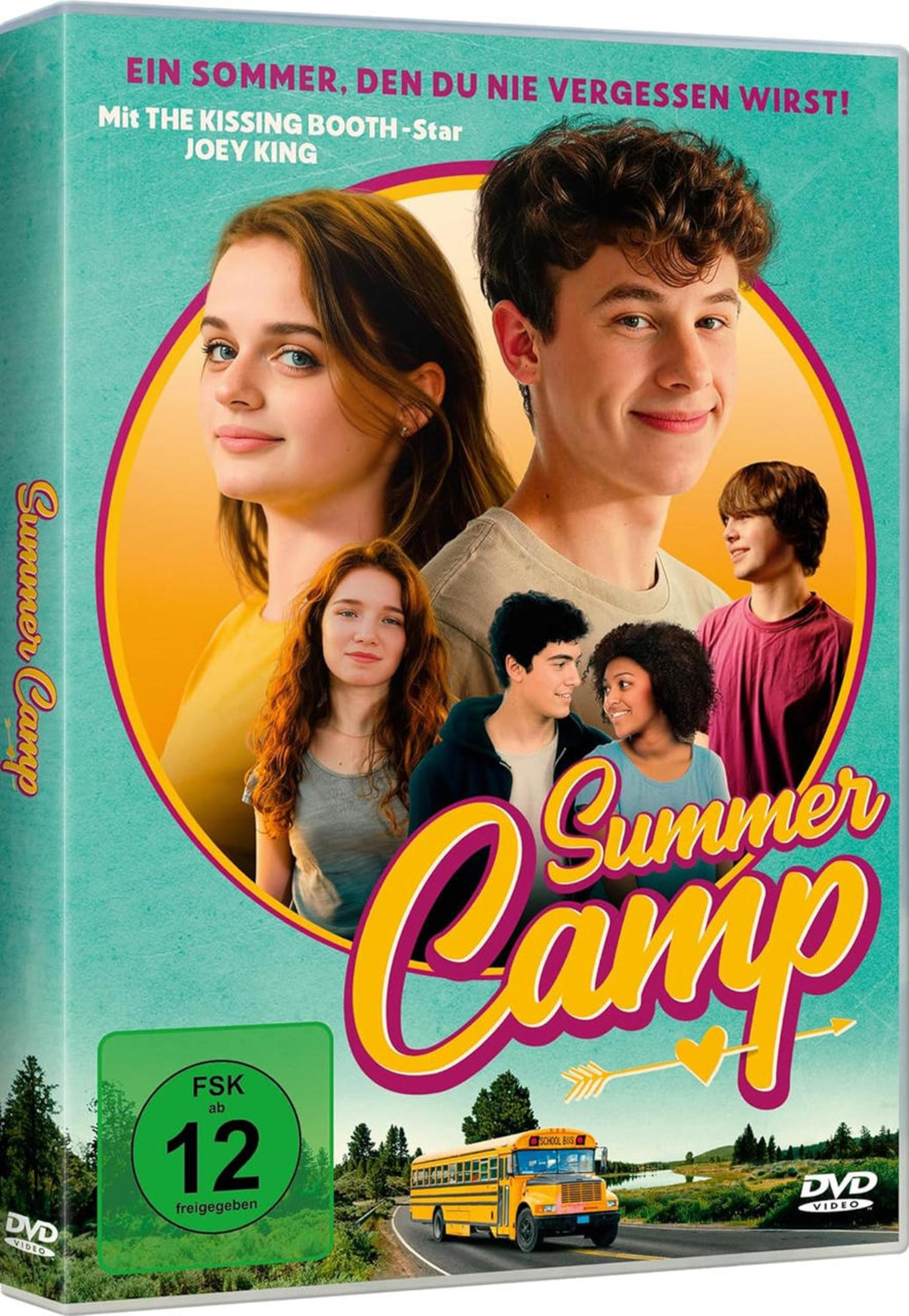 Copertina DVD: Giovani guardano la telecamera, uno scuolabus guida su una strada.