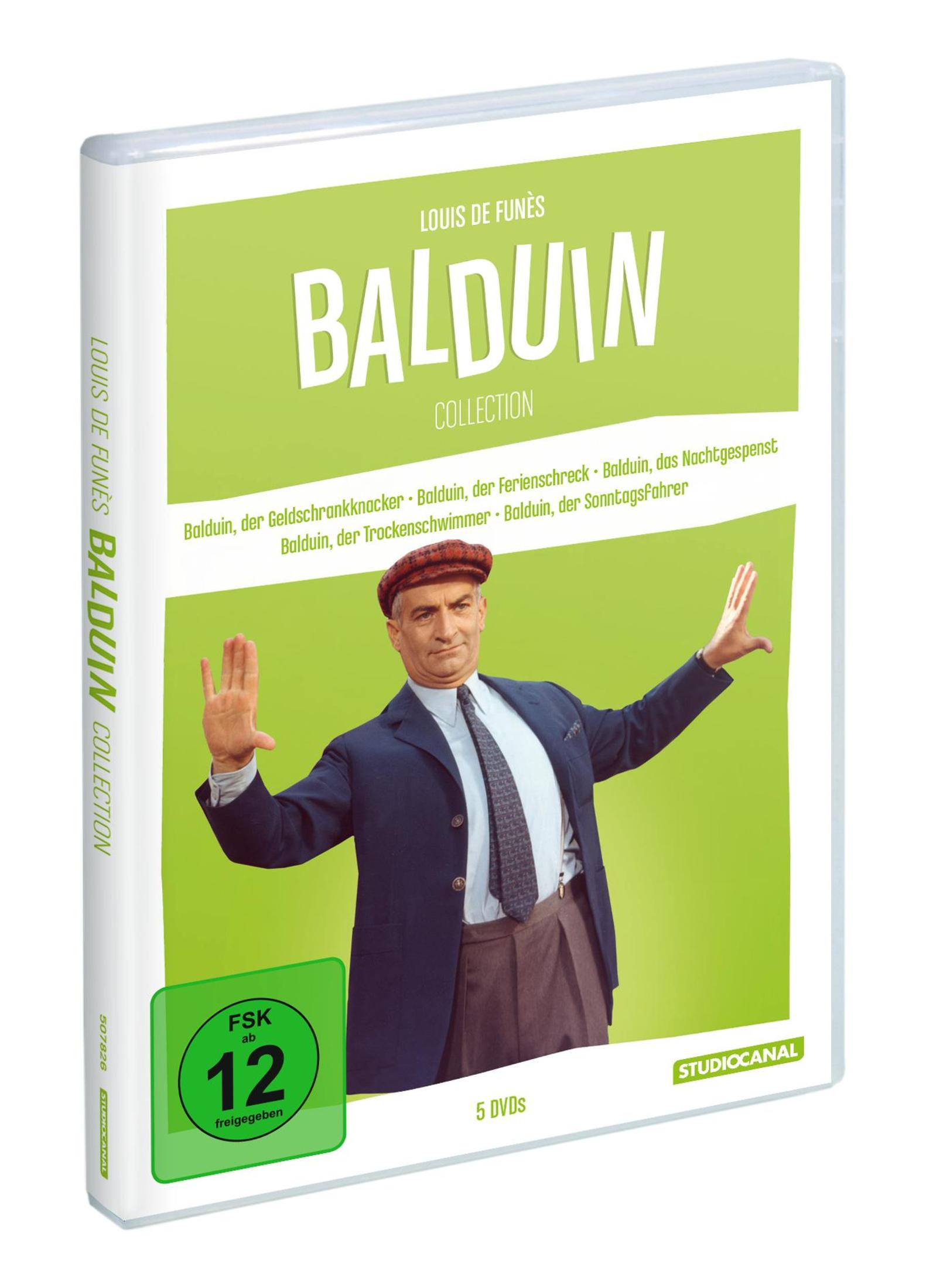Louis de Funès sulla copertina del DVD Louis de Funès Baldwin Collection.