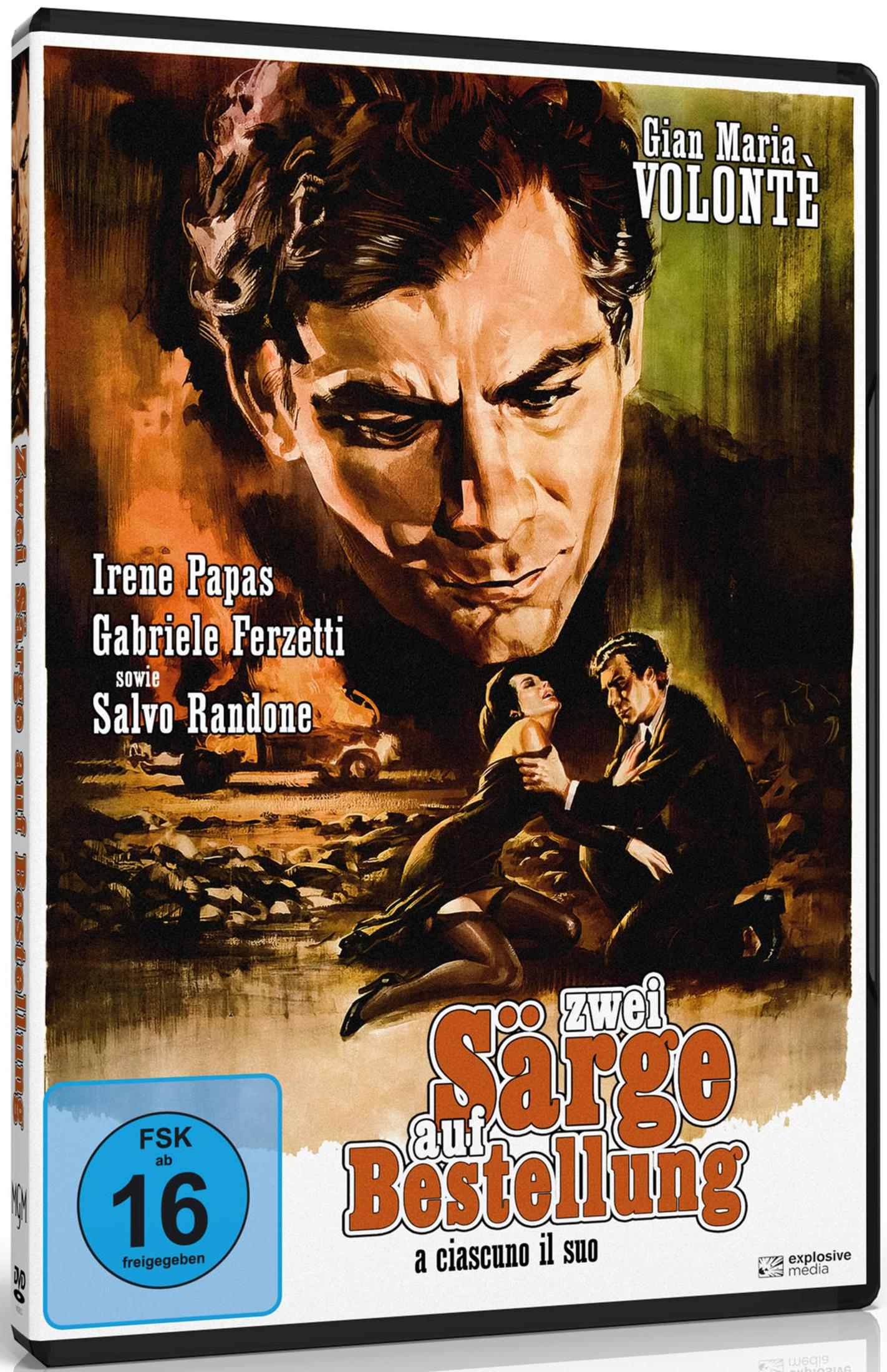 Poster film: Uomo guarda coppia che si abbraccia. Nomi e titolo.