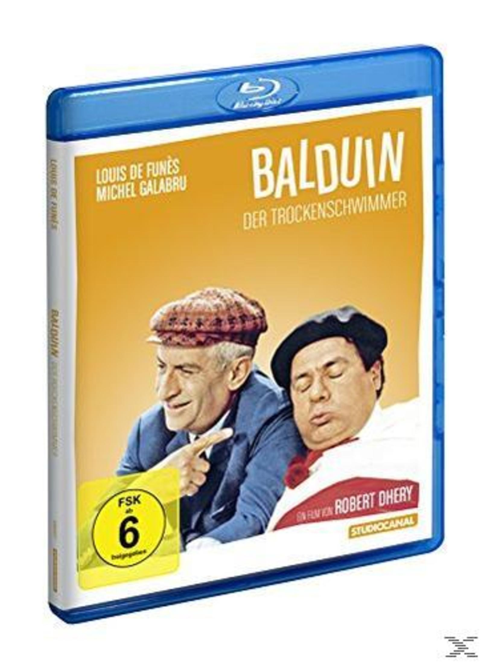 Custodia Blu-ray con Louis de Funès e Michel Galabru in "Balduin il nuotatore a secco".