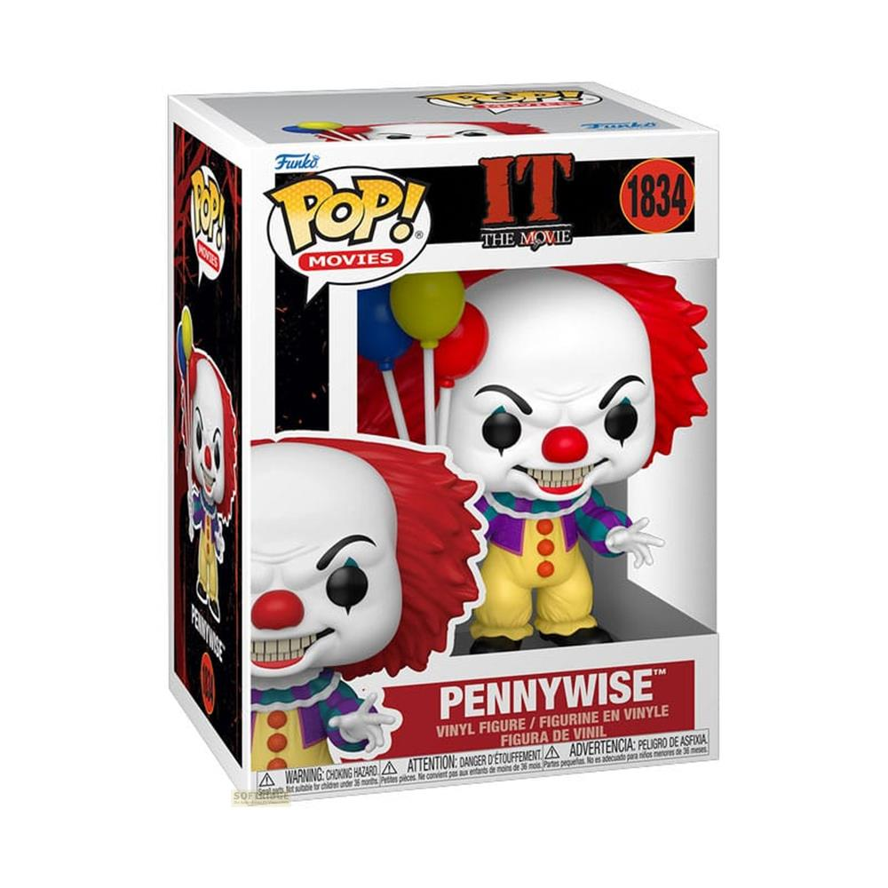 Figurka winylowa Funko Pop! Pennywise z filmu 'To', trzymająca balony.