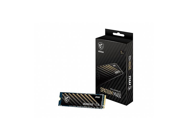 MSI SPATIUM M450 PCIE 4.0 NVME M.2 1TB, 1 TB, SSD, intern