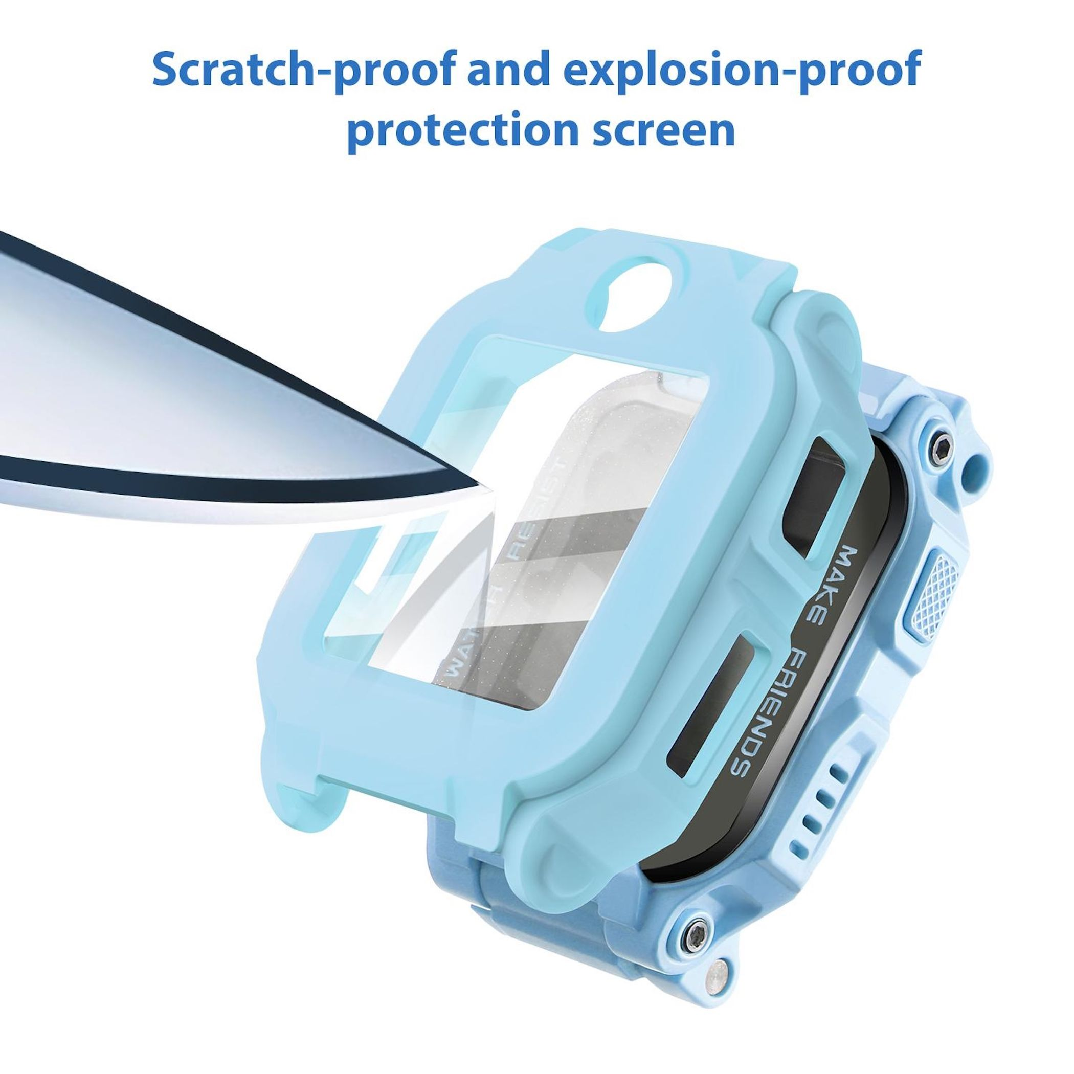 Vaxson - Pellicola protettiva anti-spy, compatibile con smartwatch NAIXUES R5, pellicola protettiva per lo schermo, protezione privacy [vetro temperato