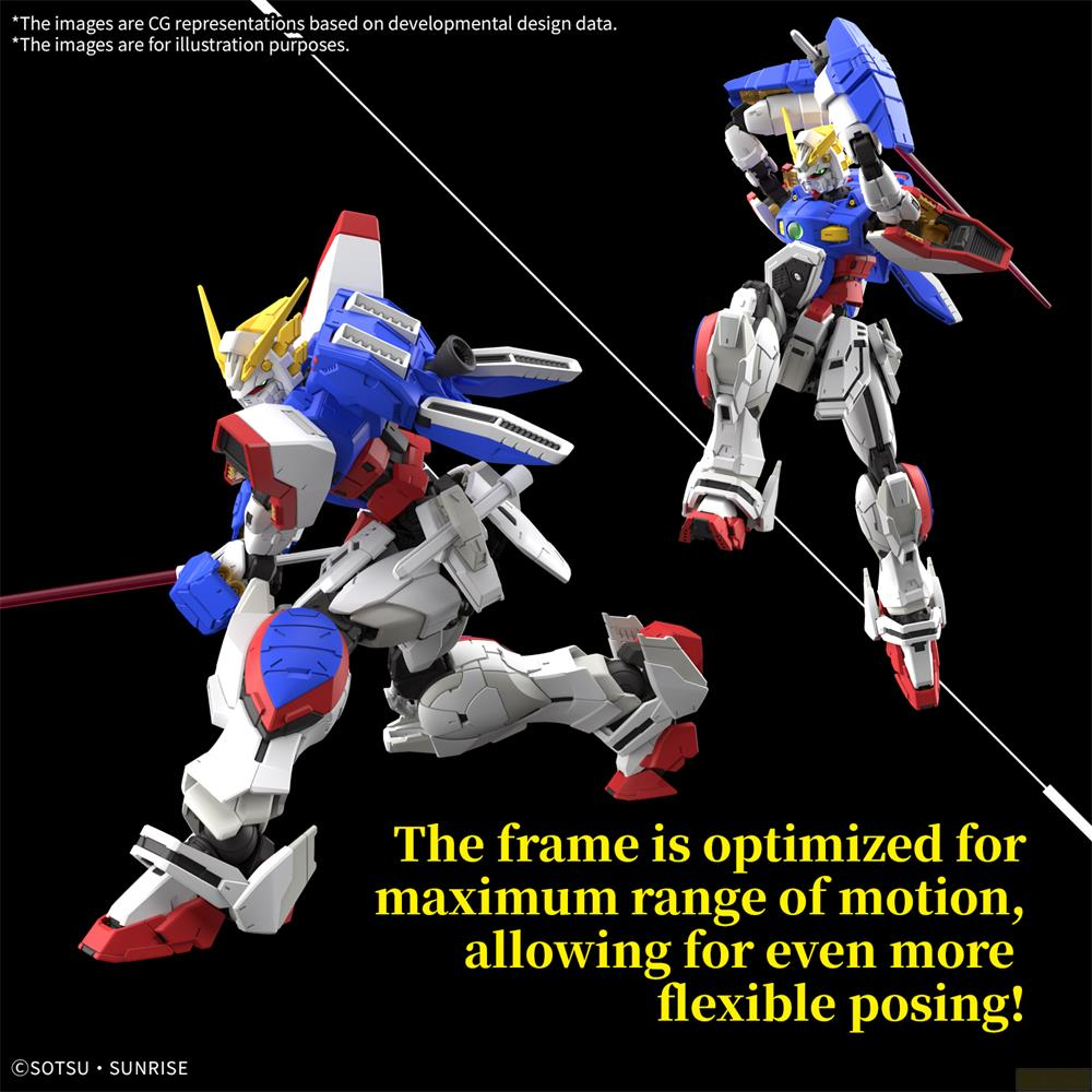 Deux figurines robotiques blanches, bleues et rouges posent sur fond noir.