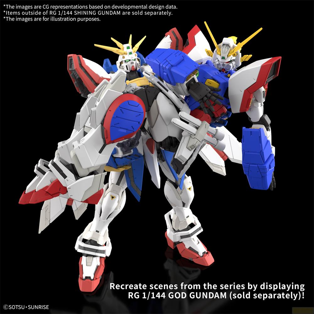Deux robots Gundam blancs, bleus et rouges sur fond noir.