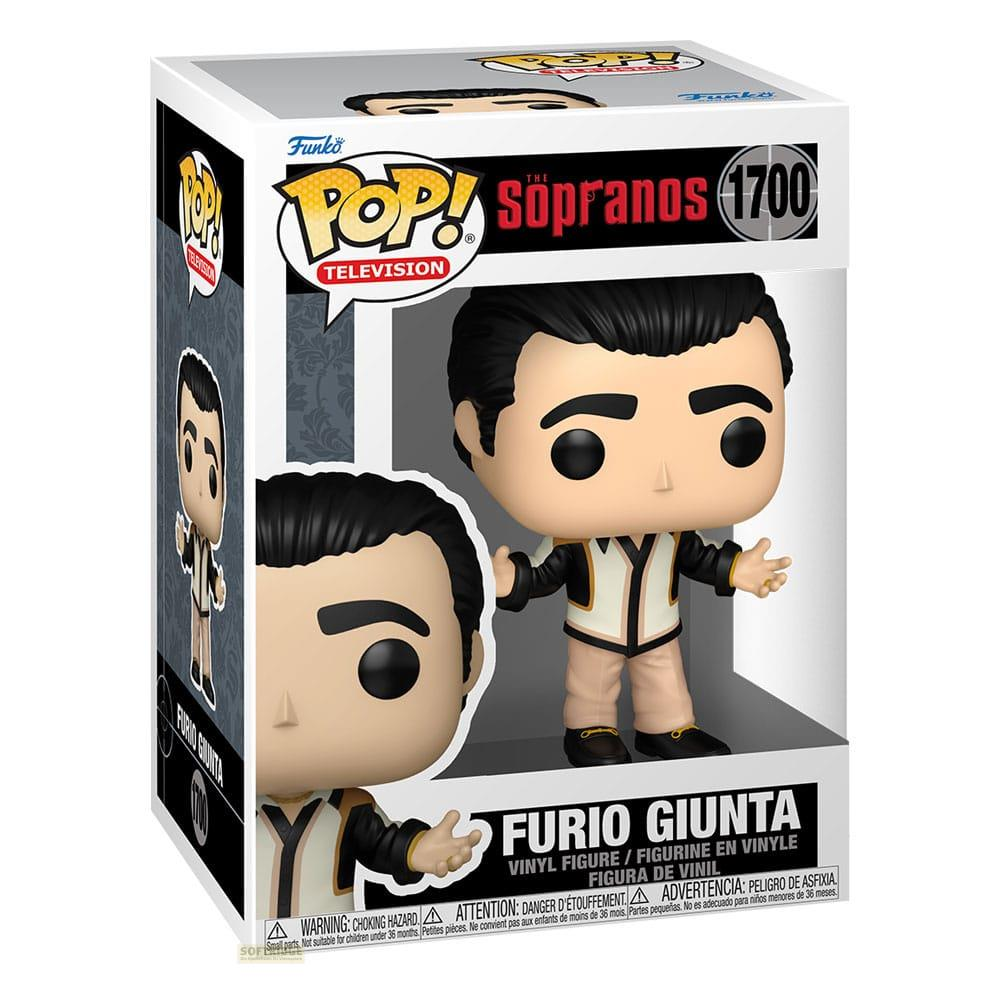 Figura Funko Pop! de vinilo de Furio Giunta de Los Soprano, en caja.