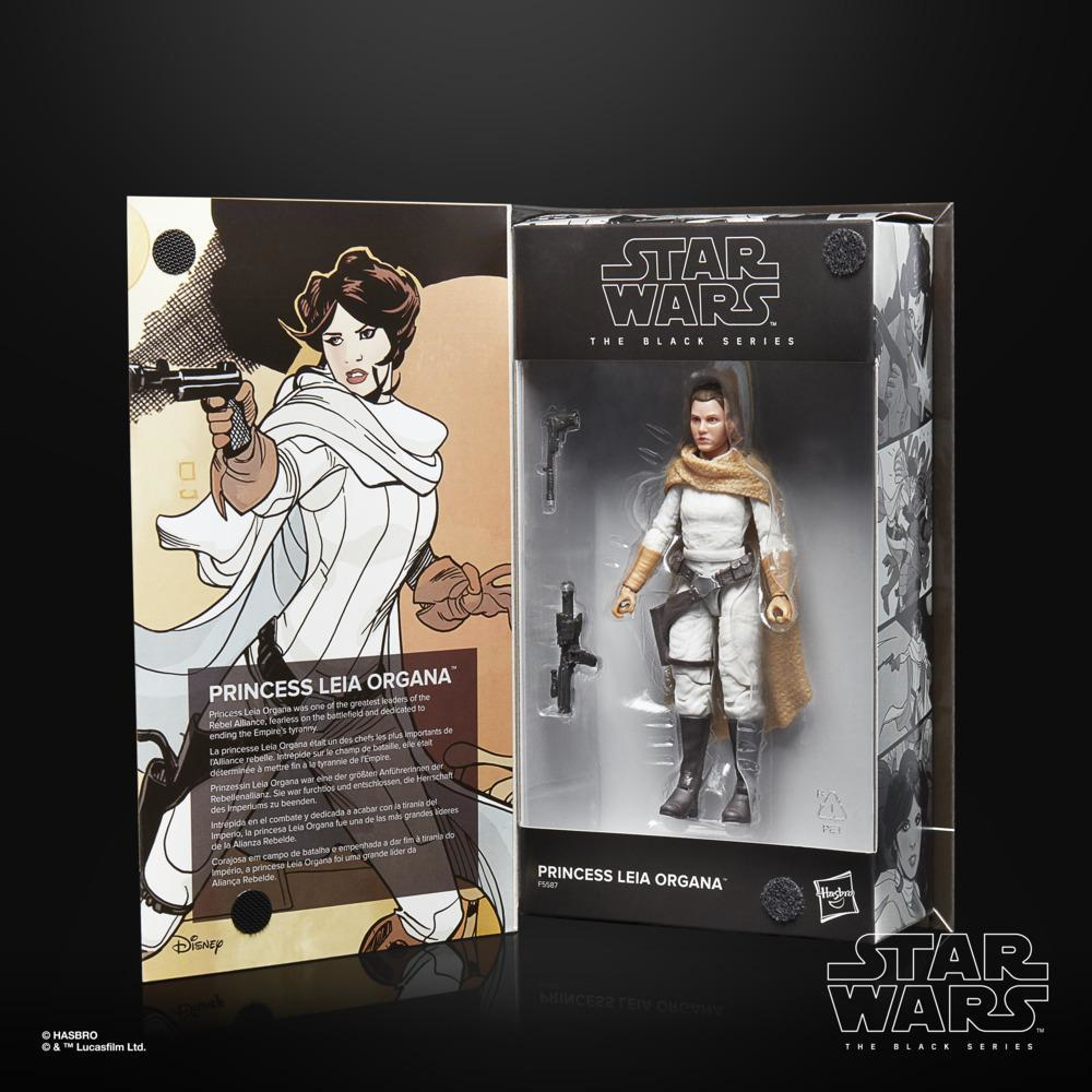 Figura de la Serie Negra de Star Wars de la Princesa Leia Organa.
