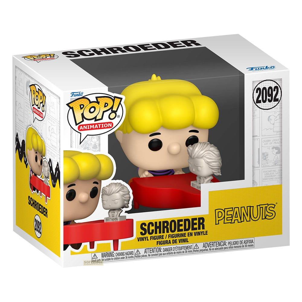 Figura Funko Pop! de Schroeder de Peanuts con piano y figura de Beethoven.