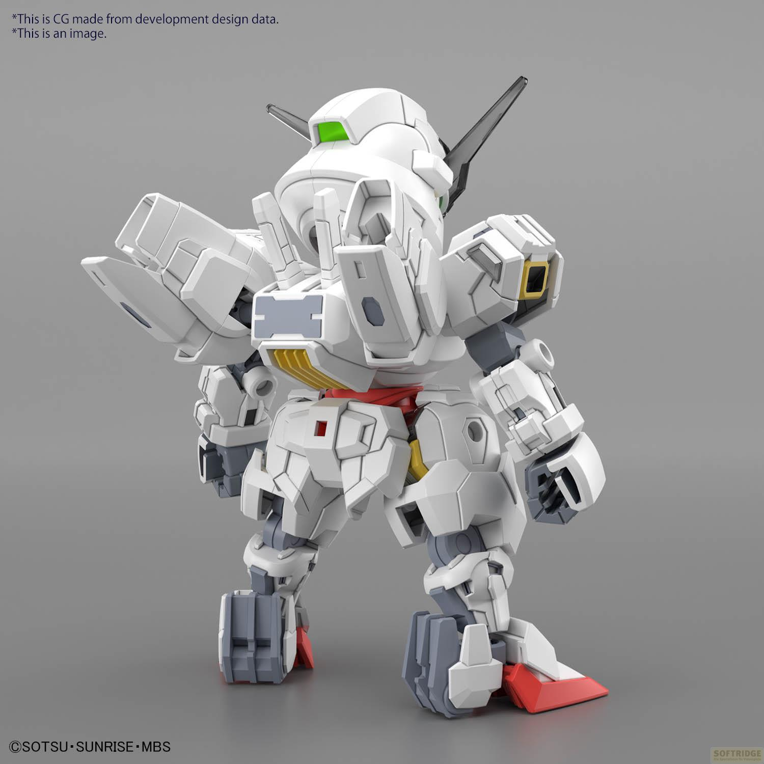 Un robot blanc et trapu avec des yeux verts et des accents d'ailes noirs.