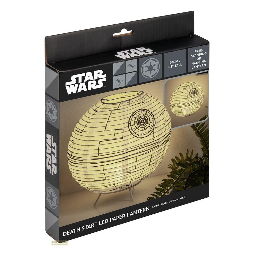 Caja con lámpara LED Estrella de la Muerte de Star Wars, 20cm, de pie o colgante.