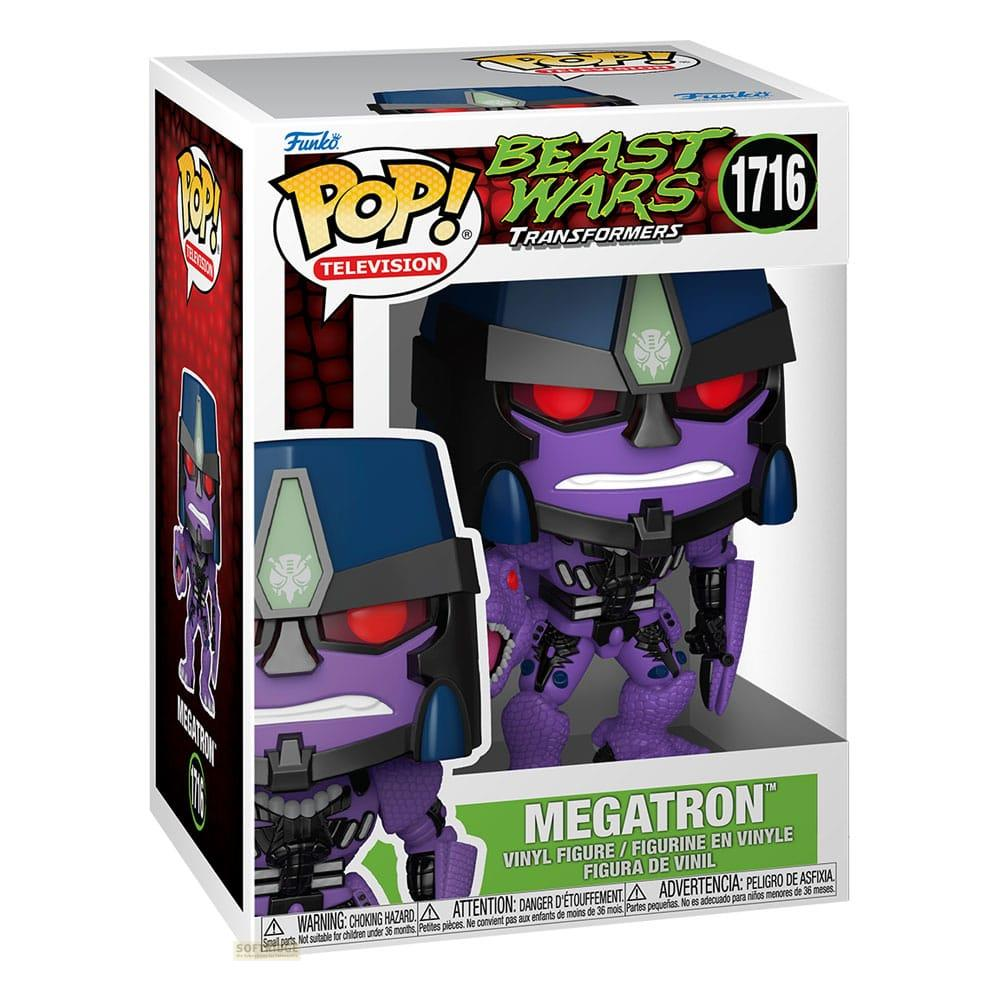 Figura Funko Pop! de Megatron de Transformers Beast Wars en su empaque.