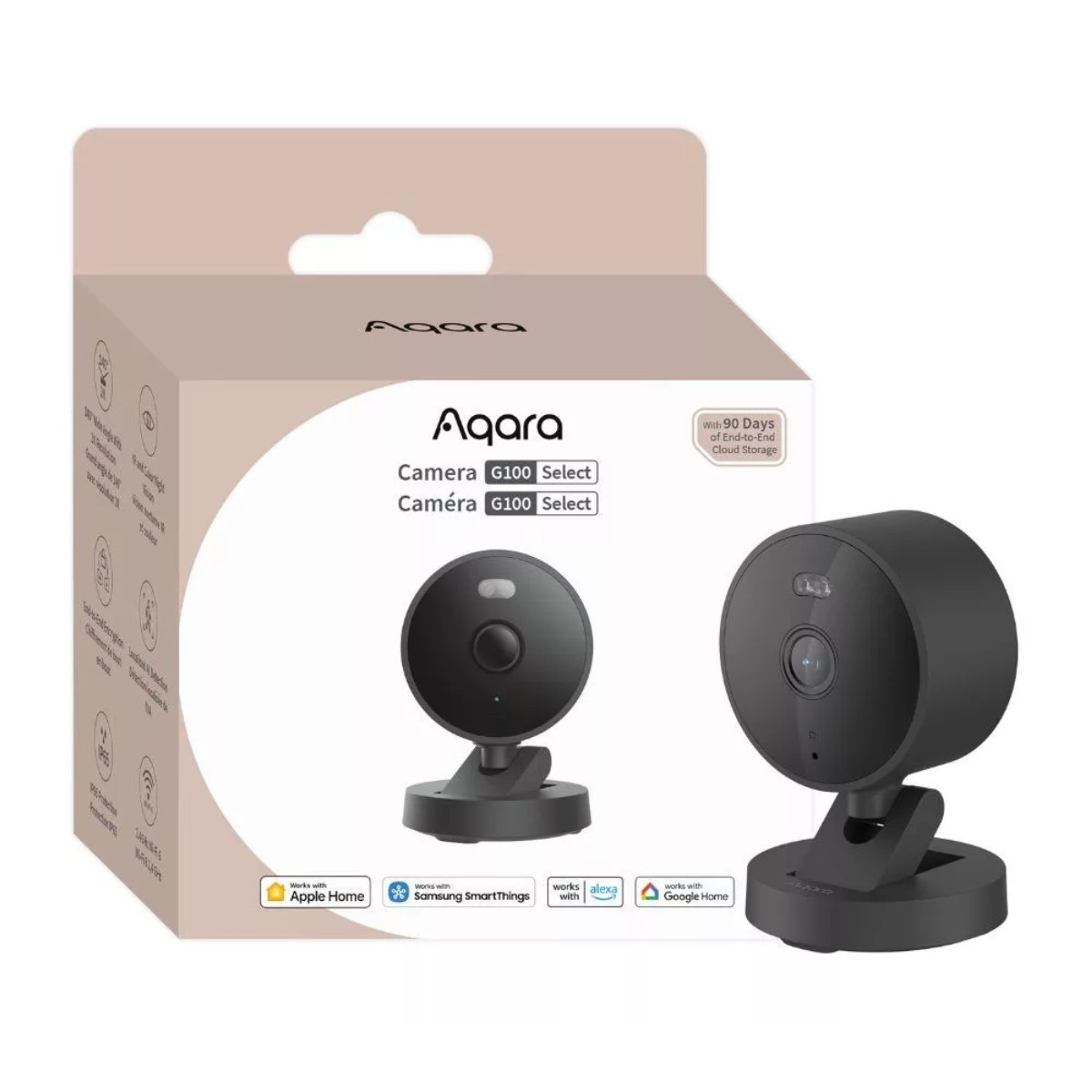 Aqara G100 Select Kameras in Verpackung, Kompatibel mit Apple Home, Alexa.