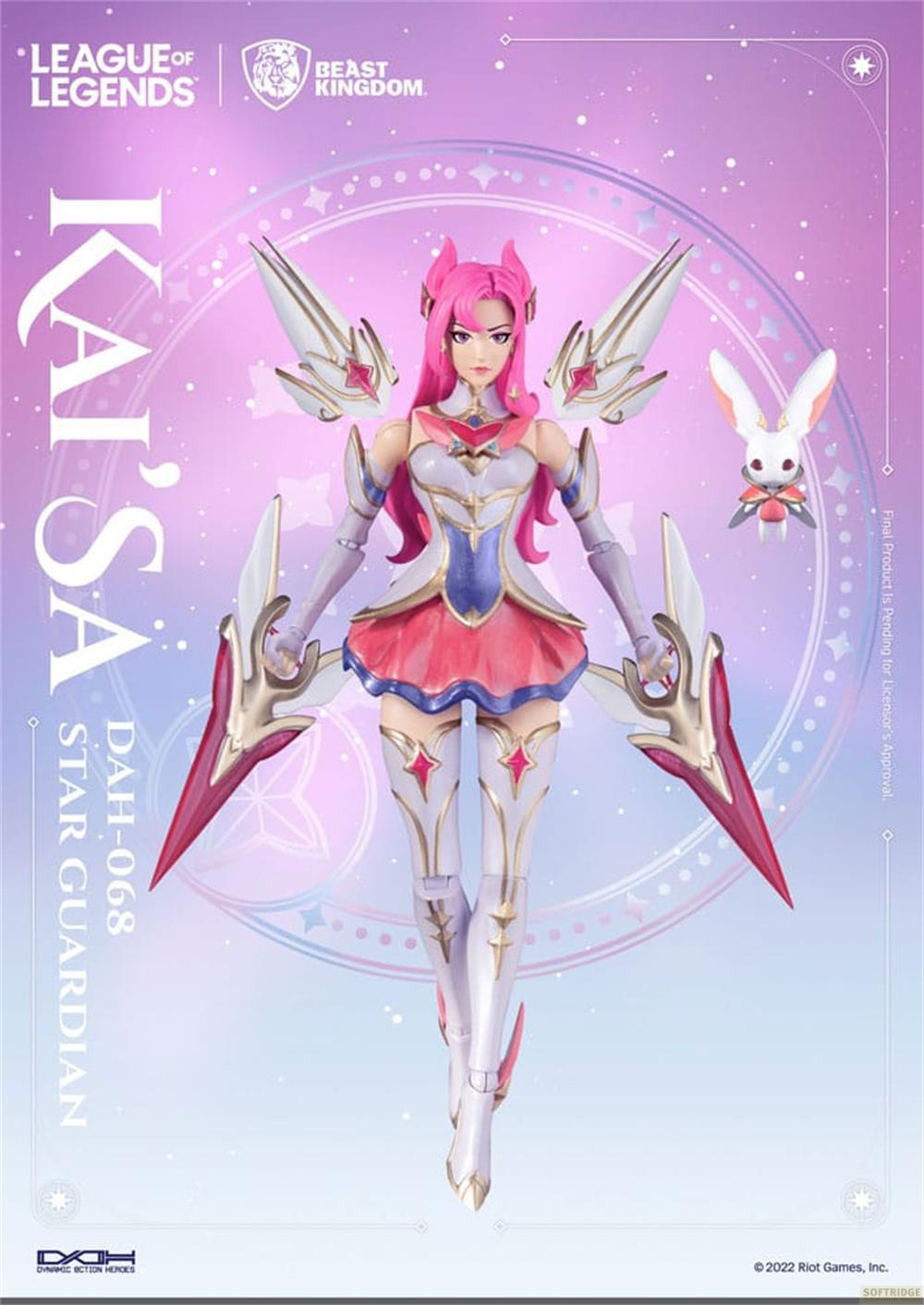 Action figure di Kai'sa Star Guardian da League of Legends.