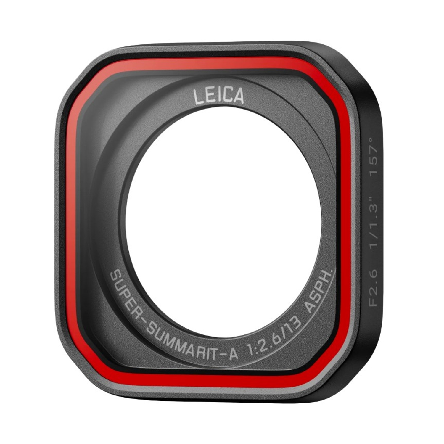 Leica Super-Summarit-A Objektivring mit rotem Akzent, F2.6 1:2.6/13