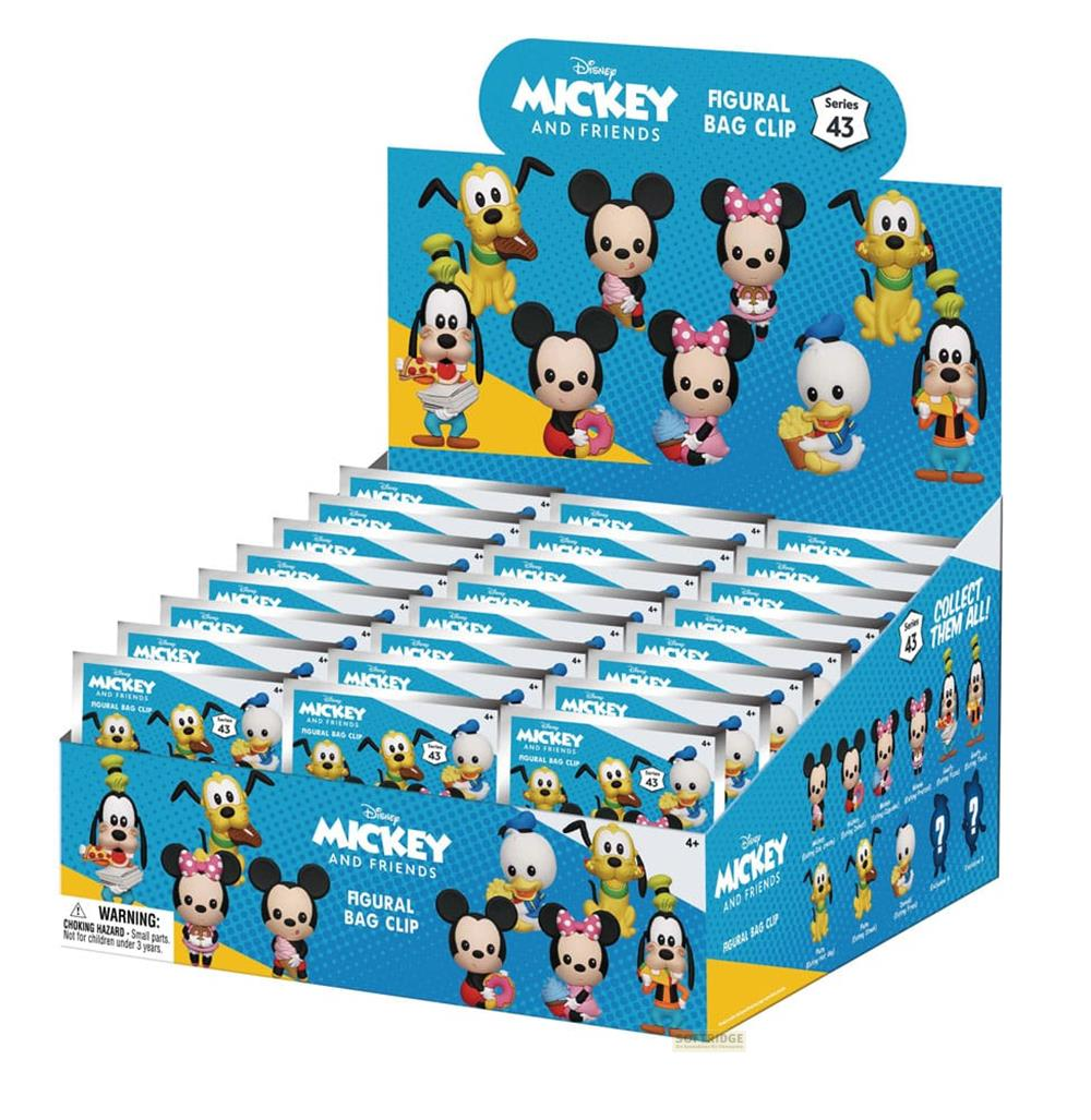 Caja expositora de llaveros de figuras de Mickey y amigos, Serie 43.