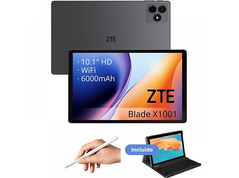 ZTE Tab Blade X1001W, 128 GB, Gris, 10,1