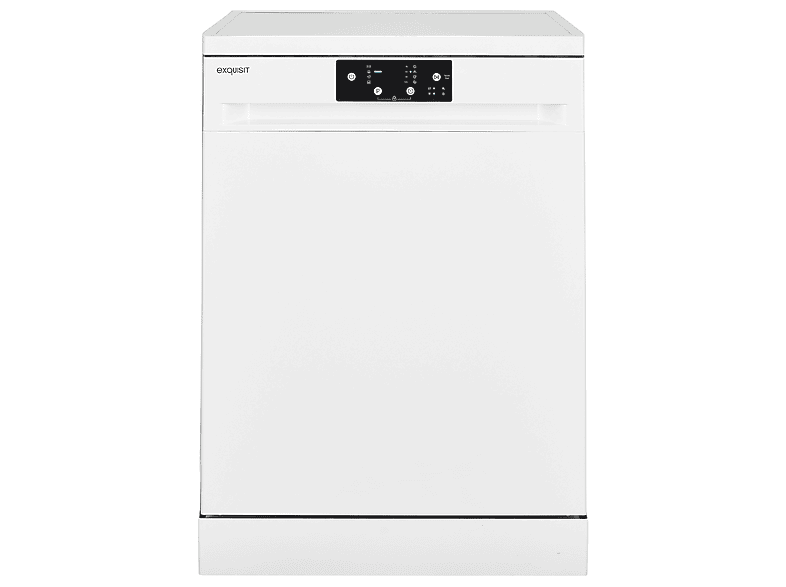 EXQUISIT GSP9114-450D weiß Geschirrspüler (Standgerät, 598 mm breit, 49 dB (A), D)