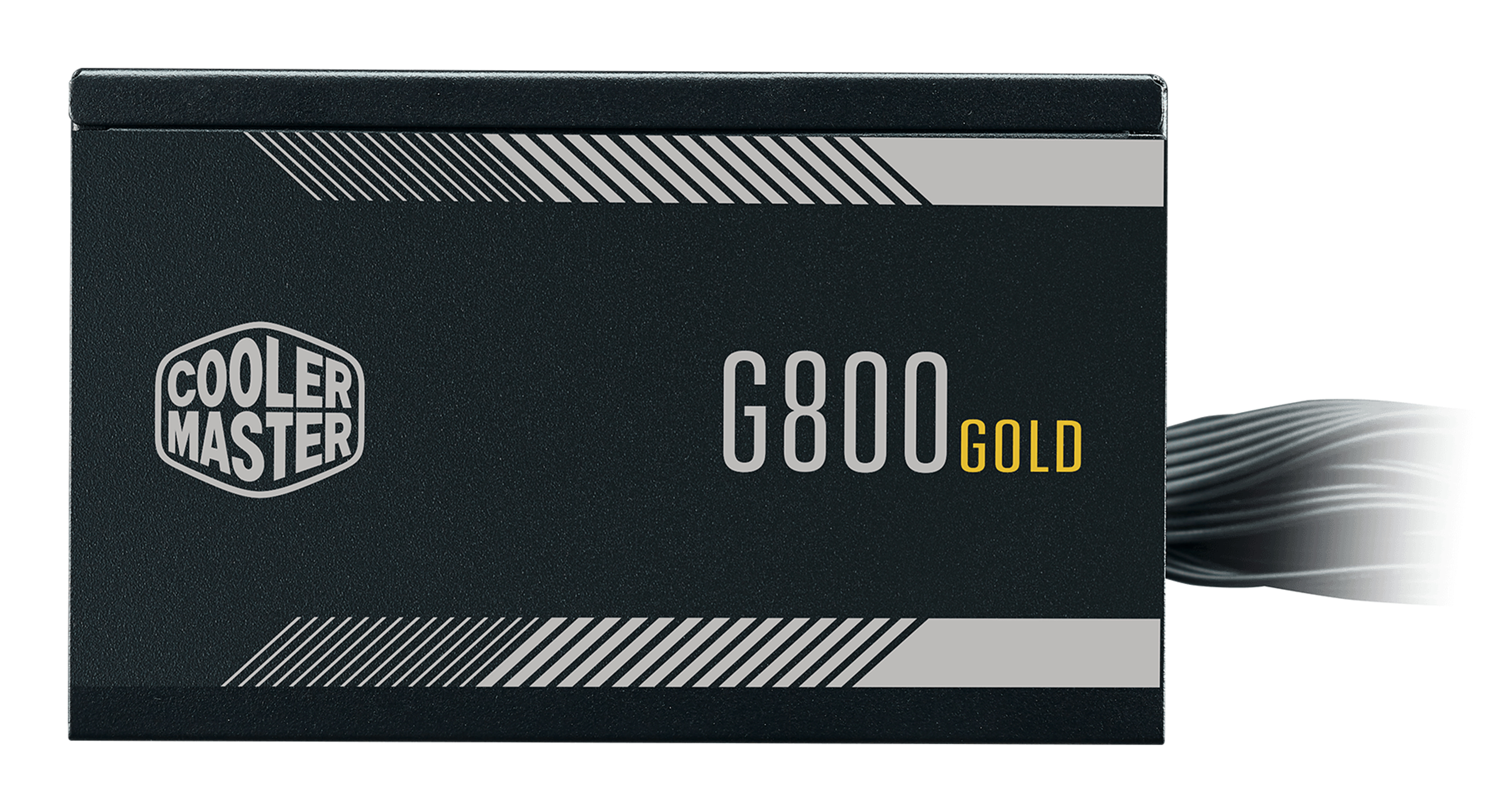 Alimentatore nero con logo Cooler Master e scritta G800 Gold.